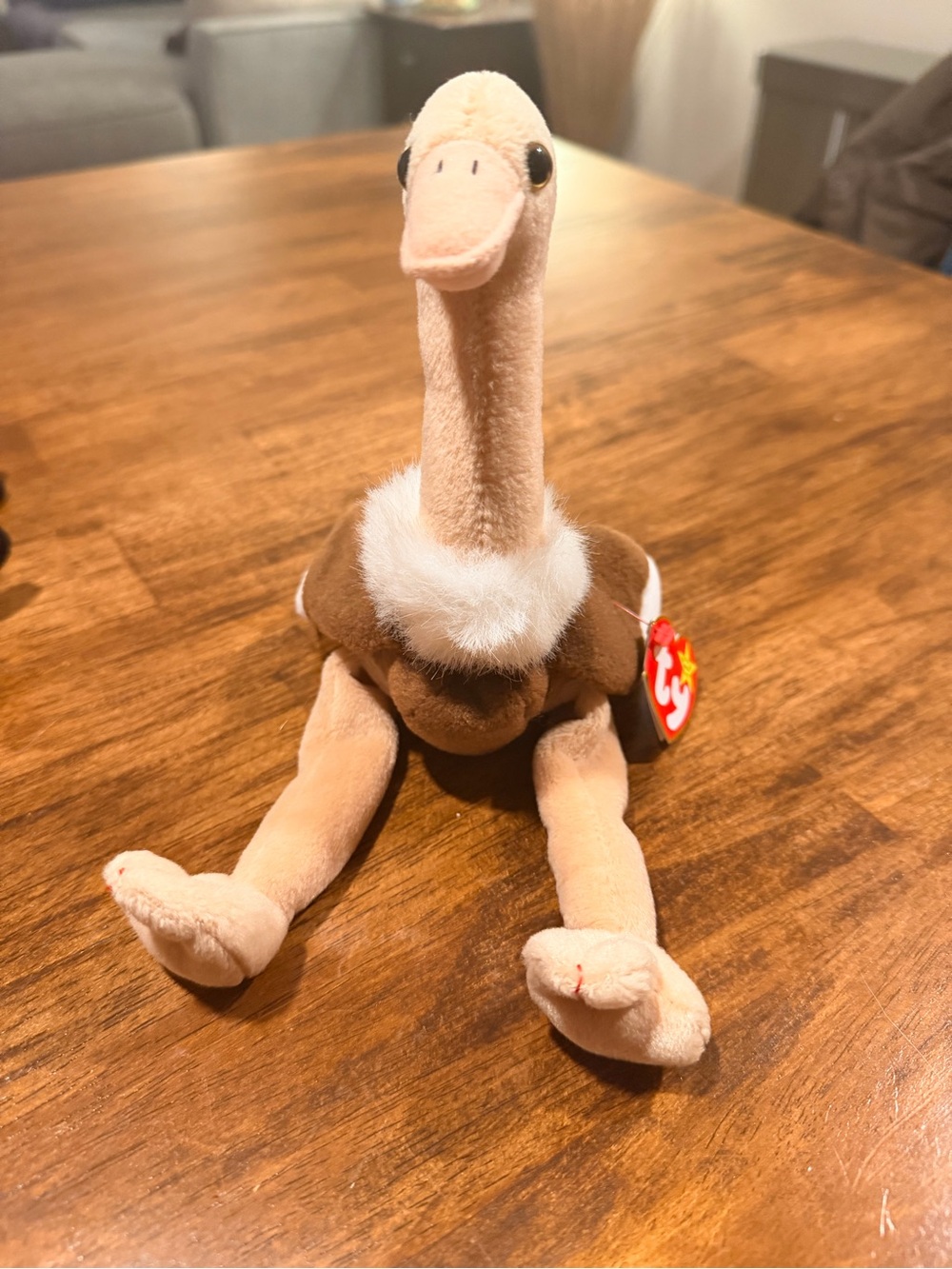 TY Beanie Baby Plush Ostrich